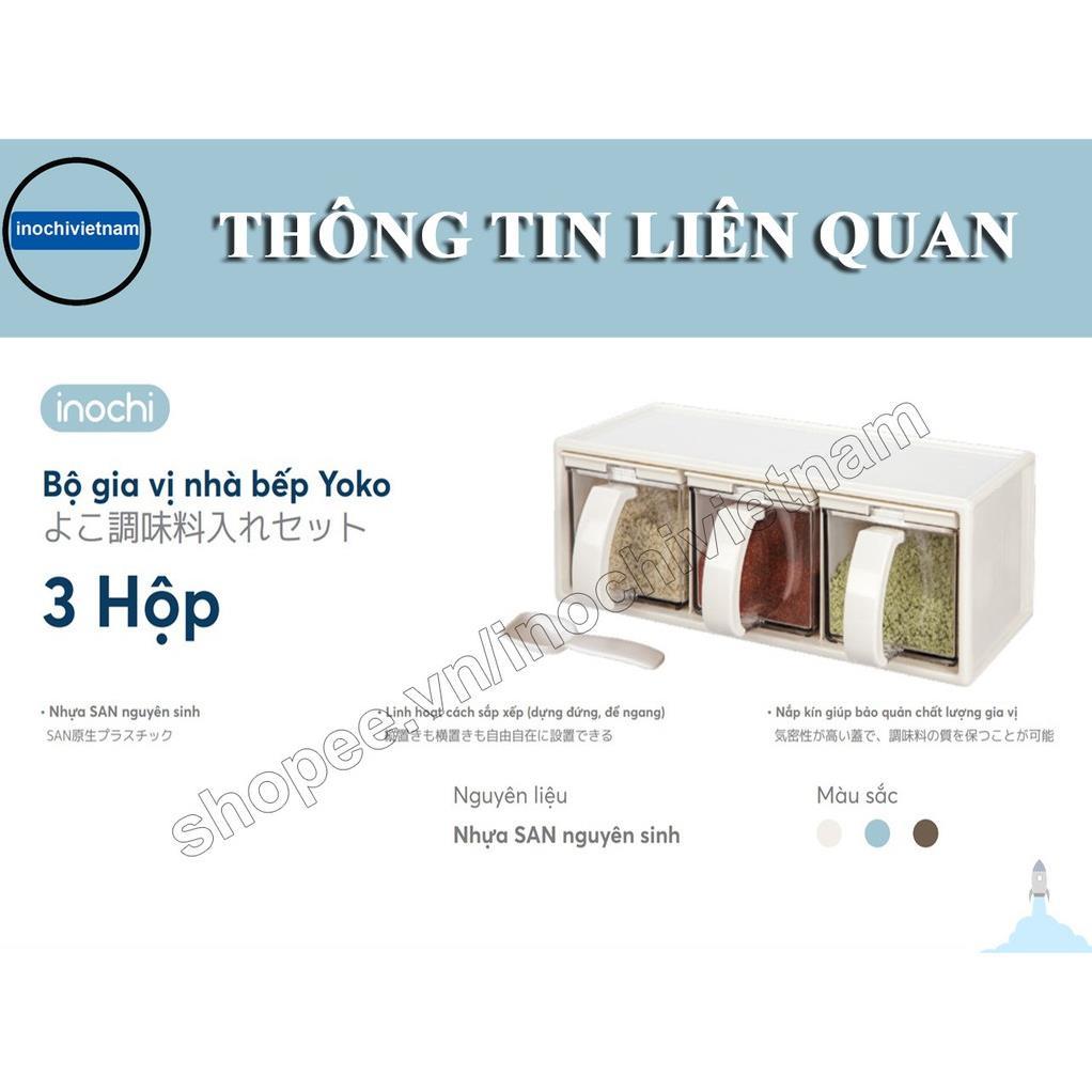 Bộ Hũ Đựng gia vị,Hộp đựng gia vị nhà bếp Cao Cấp Yoko Nhật Bản thông minh Kháng Khuẩn BGVIN