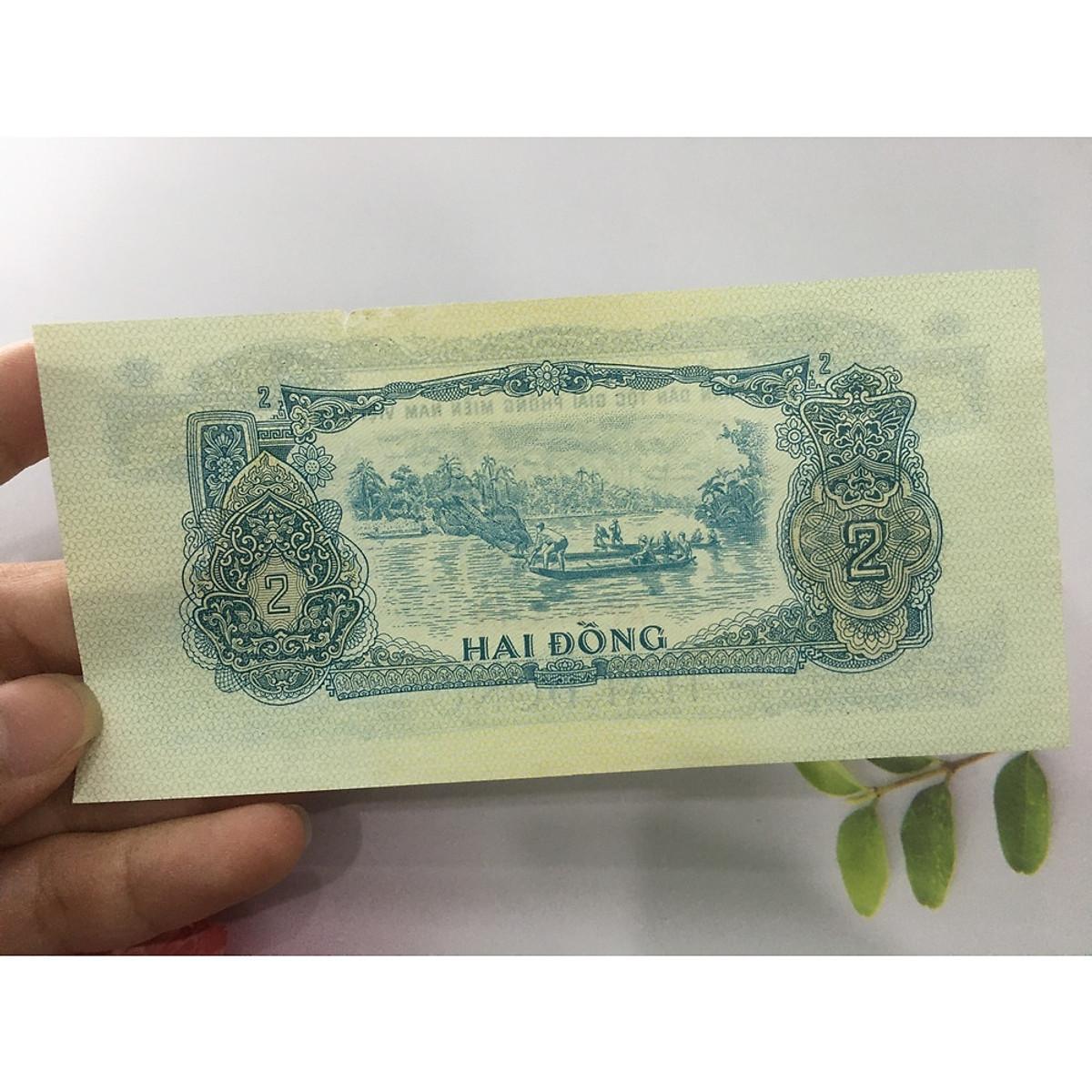 2 đồng Ủy Ban Mặt Trận Giải Phóng Miền Nam, chất lượng đẹp, tặng phơi nylon bảo vệ