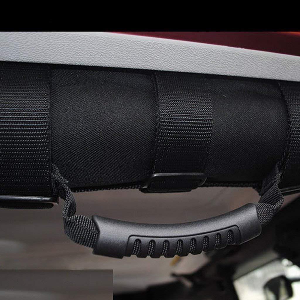 2x Roll Bar Grab Grip Handles Black for Jeep Wrangler YJ TJ JK JKU 1987-2018