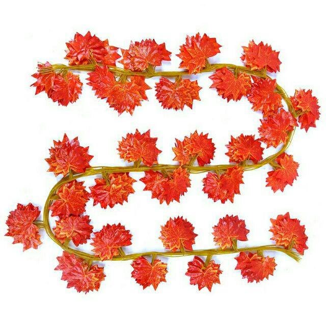 Combo 10 dây lá phong giả 2m trang trí - cây hoa giả