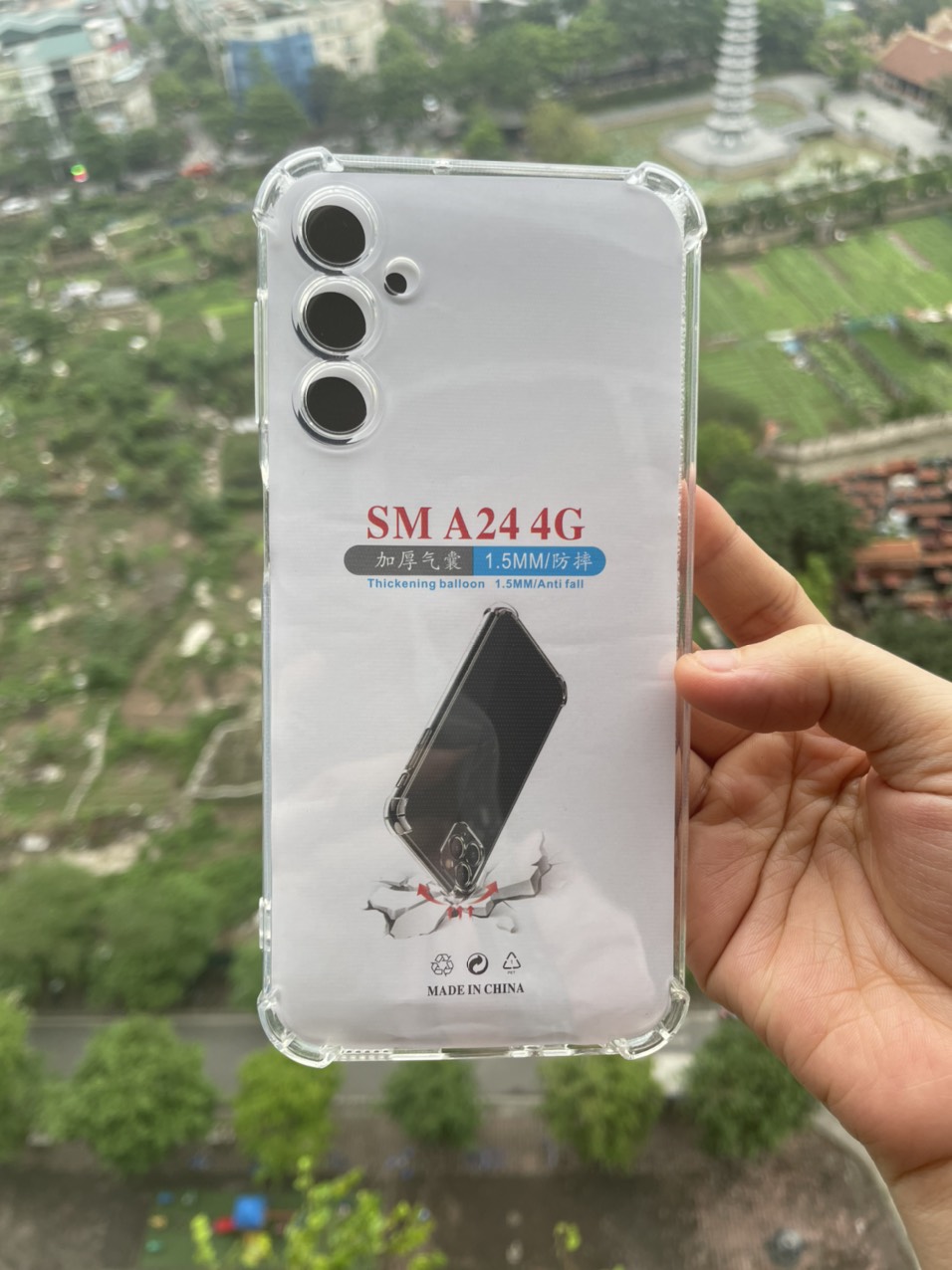 Ốp lưng dẻo cho Samsung Galaxy A24 chống sốc 4 góc trong suốt , bảo vệ Camera