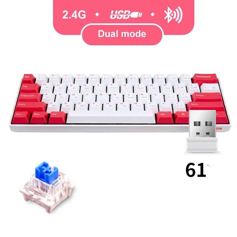 Bàn phím cơ không dây Newmen GM610-PRO ( Long &amp; Hổ/ Hạc Vũ Ánh Trăng) - Hàng Chính Hãng