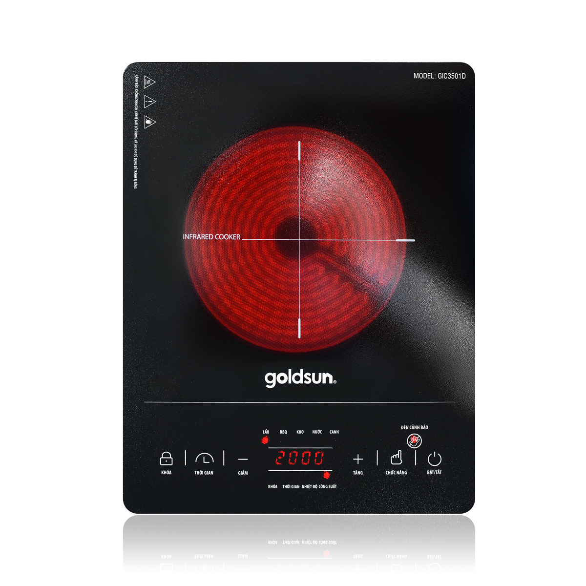 Bếp hồng ngoại cảm ứng Goldsun GIF3511 - Hàng Chính Hãng