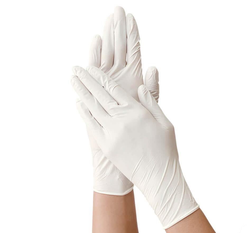 Găng tay cao su y tế Tikicare size XL có bột (100 chiếc/hộp)