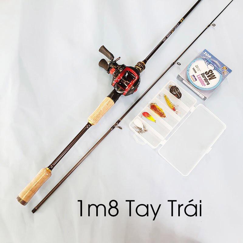 Bộ Cần Câu Cần Lure Máy Ngang MSX Cần Câu Carbon Bộ Cần Câu Cá Tặng Dây Câu Và Hộp Mồi