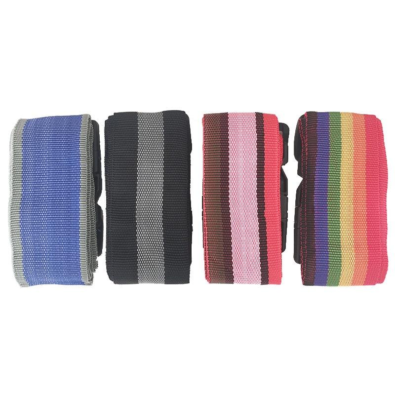 Adjustable Luggage Strap Cross Belt Rope Packing Travel Suitcase Nylon Lock Buckle Strap Baggage Belts Camping Bag Accessories