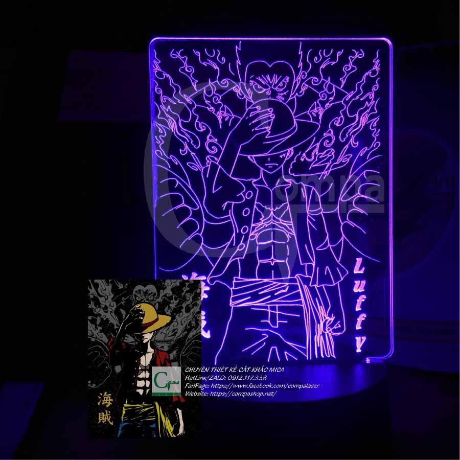 Đèn Ngủ One Piece Luffy Type 02, quà tặng độc đáo, đèn led 3d anime