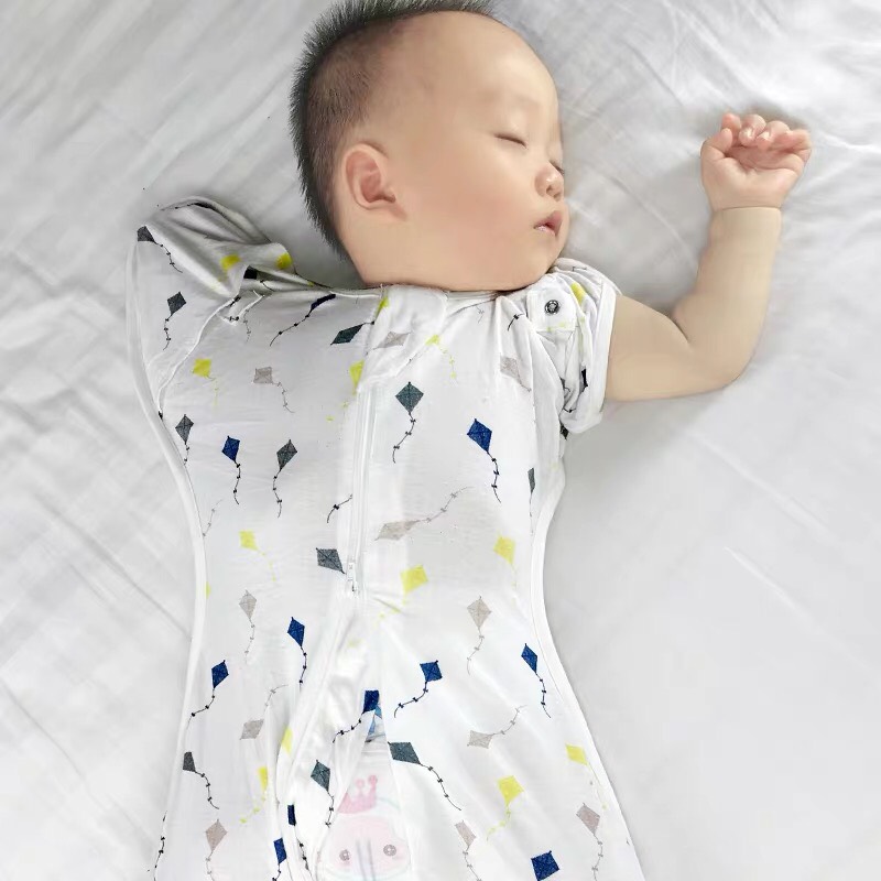 Nhộng Chũn Cho Bé - Túi Ngủ Trẻ Em Mở Tay Tùy Thích Chất Cotton Hữu Cơ Cao Cấp