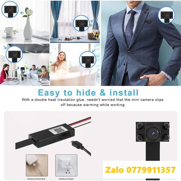 CAMERA Hồng Ngoại 4 Led Đen Chuyên Dụng Quay Đêm Cao Cấp V99 Plus FullHD 1080p 4K Hỗ Trợ Wifi IP Từ Xa