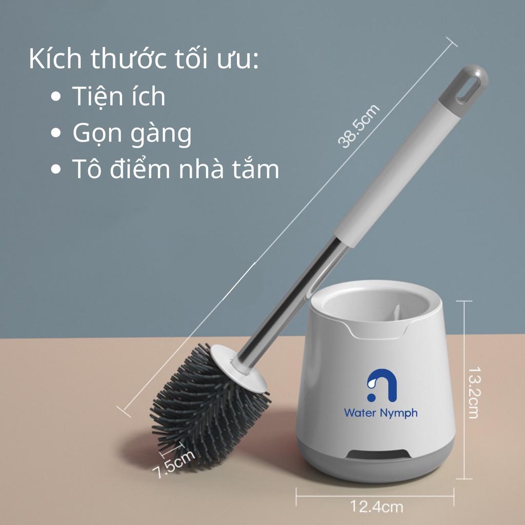 Cọ bồn cầu, nhà vệ sinh, toilet silicone, chống xước men bồn cầu Waternymph có thể dán tường