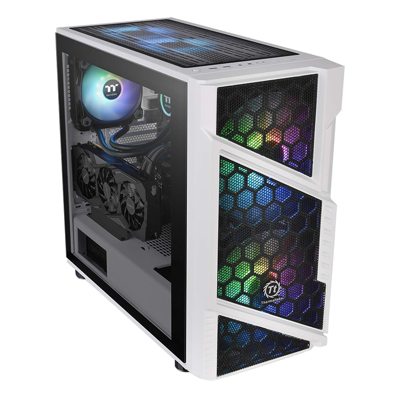 Vỏ Case Thùng Máy Vi Tính Thermaltake Mid Tower Commander C31 Snow Tempered Glass ARGB Edition CA-1N2-00M6WN-00 - Hàng Chính Hãng