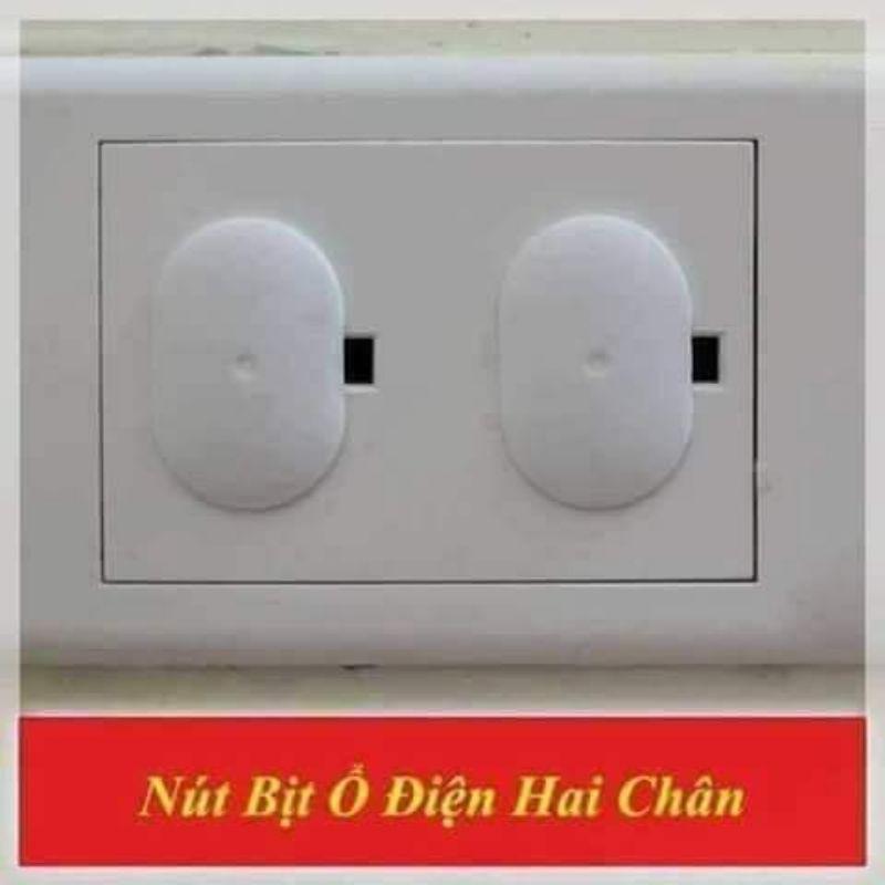 1CHIẾC NÚT BỊT Ổ ĐIỆN 2 CHÂN BẰNG NHỰA, AN TOÀN CHO BÉ