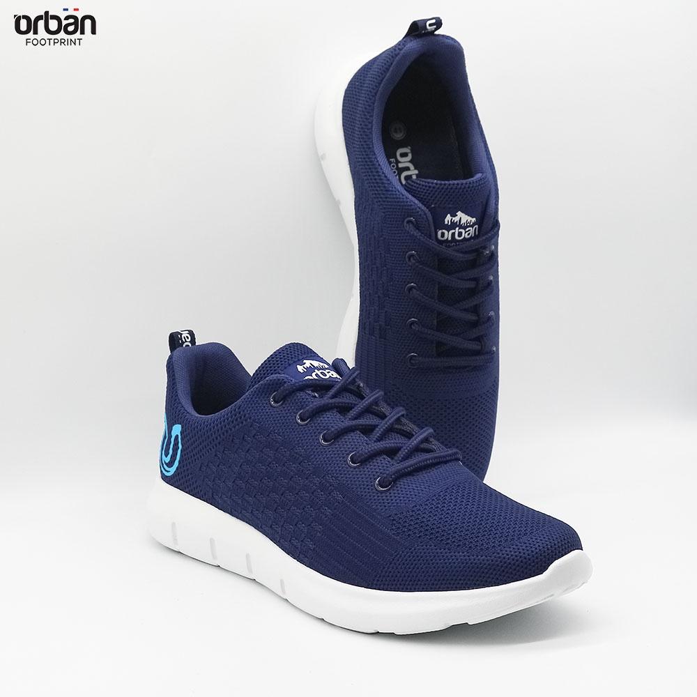 Giày thể thao nam cao cấp Urban TM2123 full màu- đen - ghi- xanh chàm