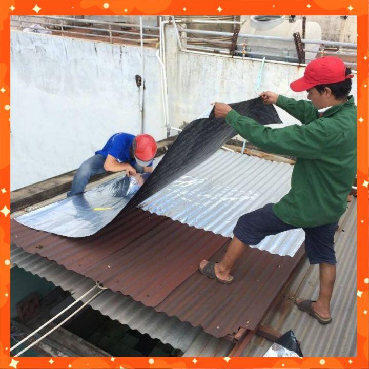 COMBO ( Khổ cao 1m x dài 2-3-4-5-6m ) Giấy dầu keo dán chống thấm ,chống dột mái tôn siêu tốc