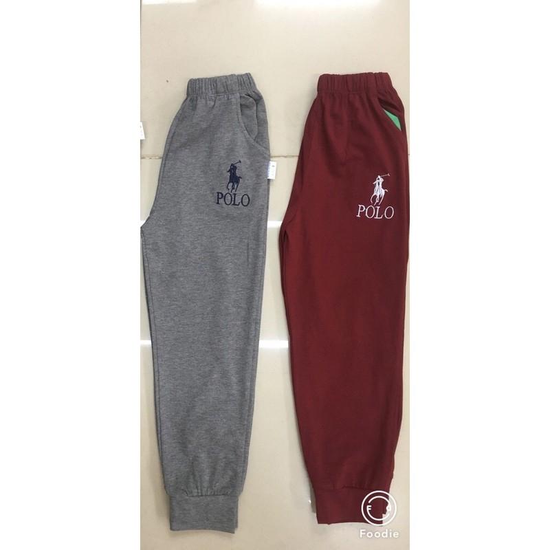 Quần cotton thêu bé trai