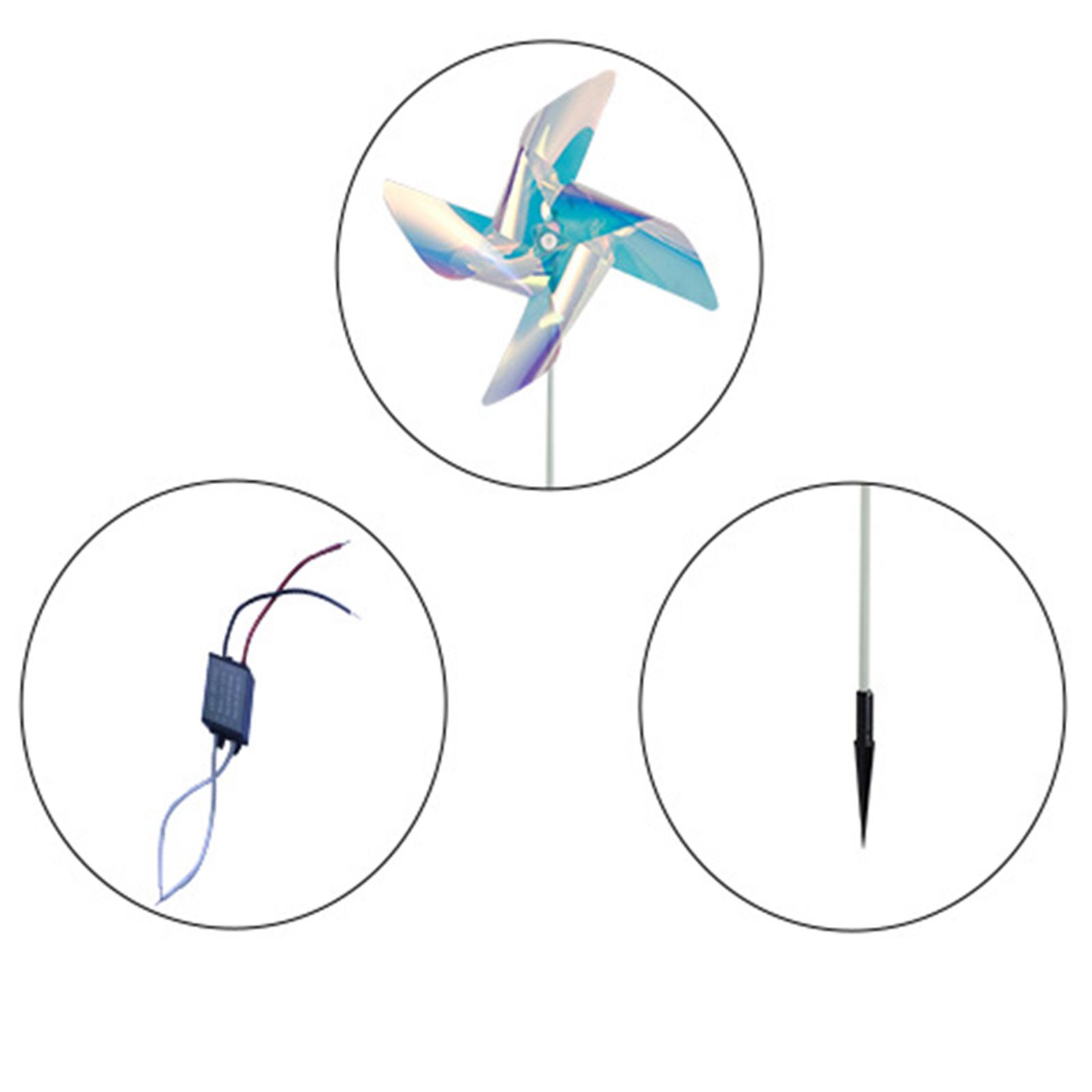 Outdoor Garden Lights, LED Windmill Decoration Lights, Waterproof Stake Light for Yard, Lawn, Walkway Decor