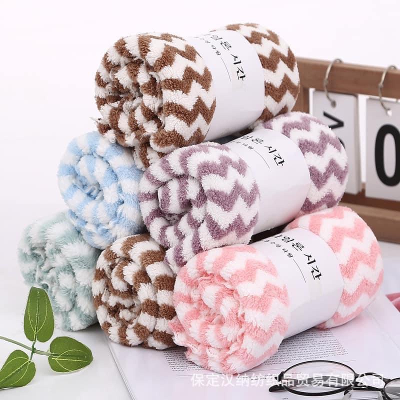 Combo 5 khăn mặt xuất hàn siêu mềm mịn size 30x50cm