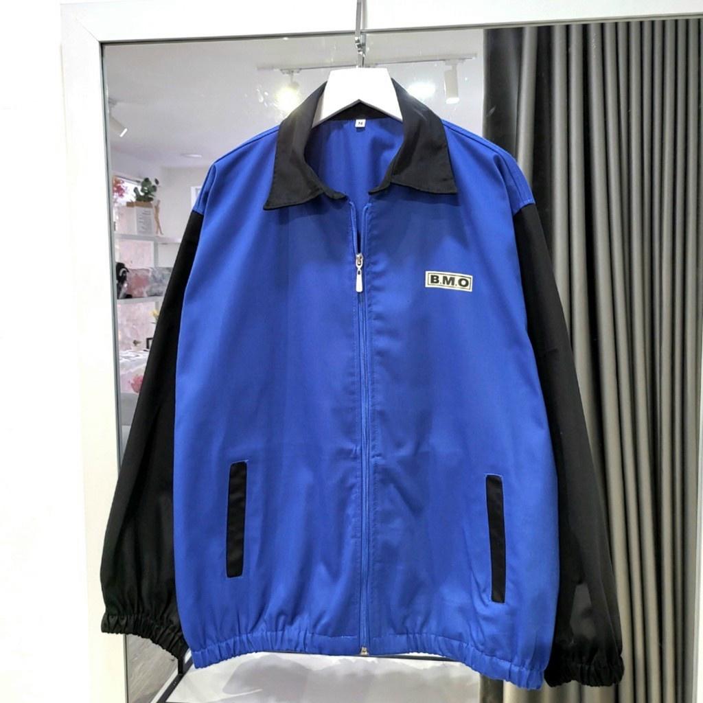 Áo Khoác Bomber KaKi BMO LAB Jacket Phối Tay Form Rộng Nam Nữ Dày Dặn Ulzzang Unisex SENAVA