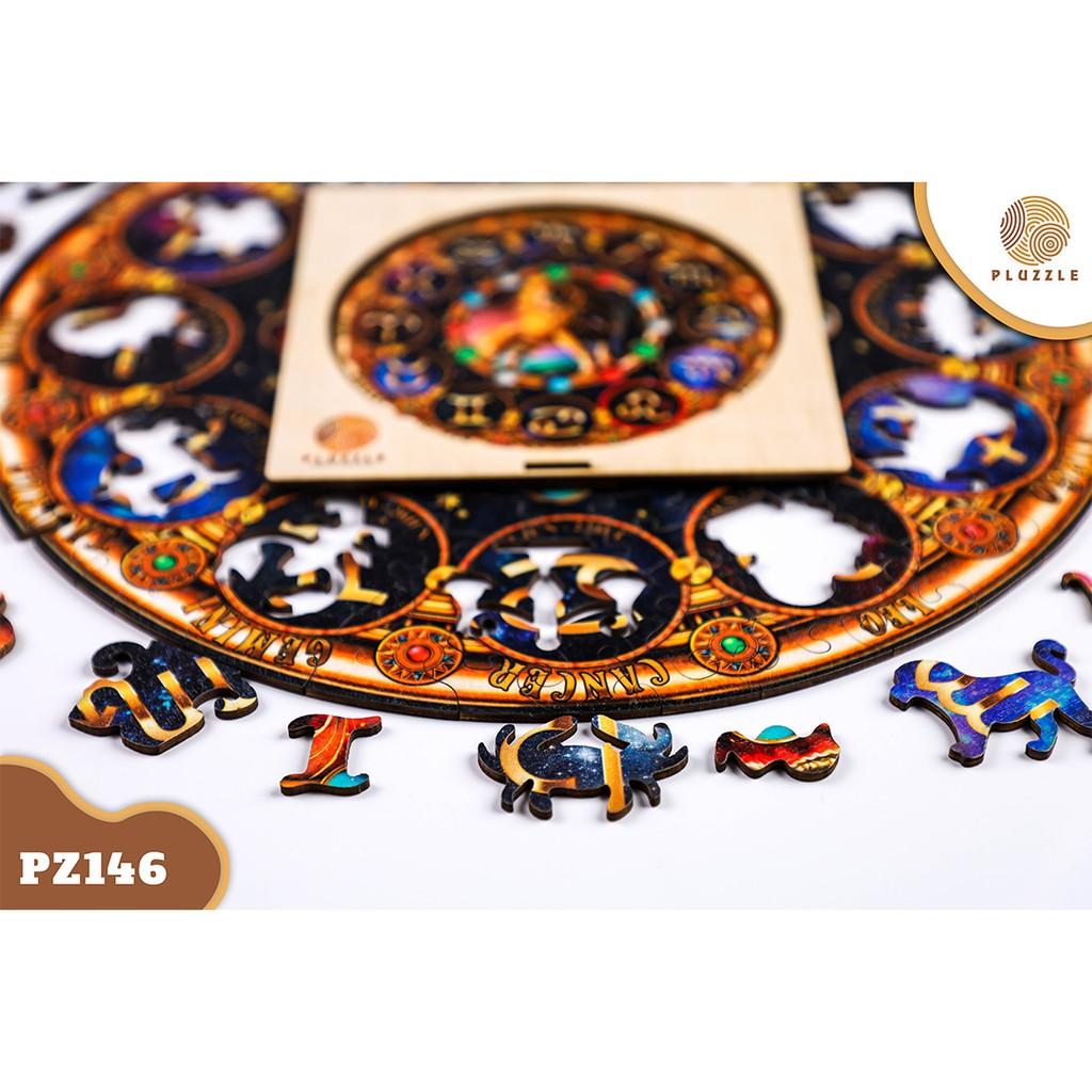 PLUZZLE Bộ xếp hình gỗ thông minh puzzle đồ chơi ghép hình 12 Cung Hoàng Đạo - Cung Sư Tử - PZ146