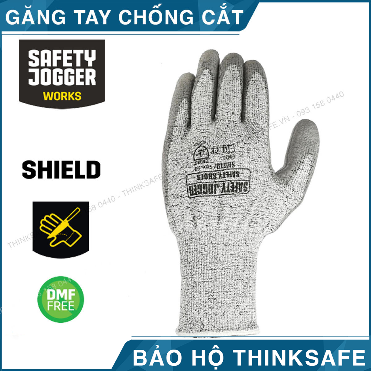 Găng tay chống cắt Safety Jogger Shield - Bao tay chống cắt cấp độ 5