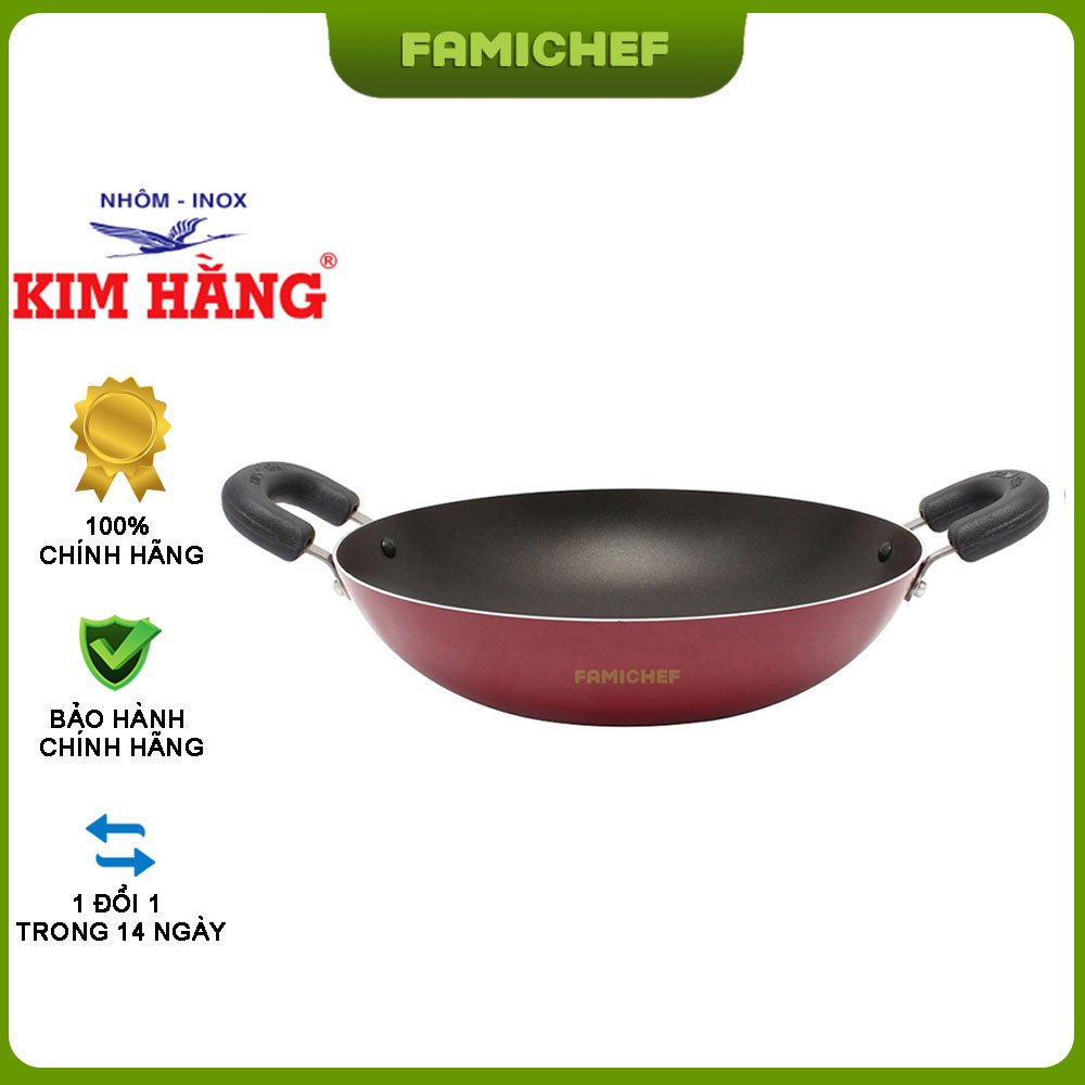 Chảo bầu chống dính Quantum USA Kim Hằng KHG0377 26cm