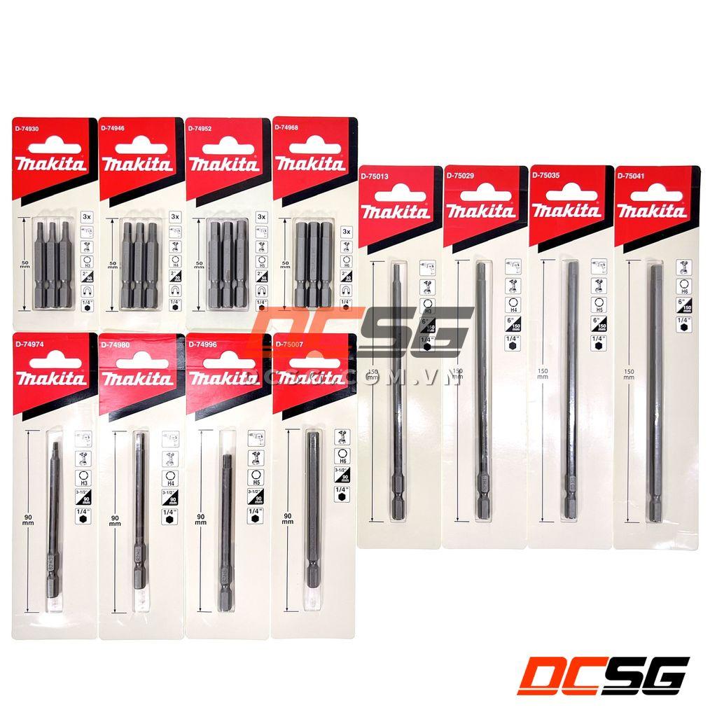Mũi vít đầu lục giác dài 50-90-150mm Makita | DCSG