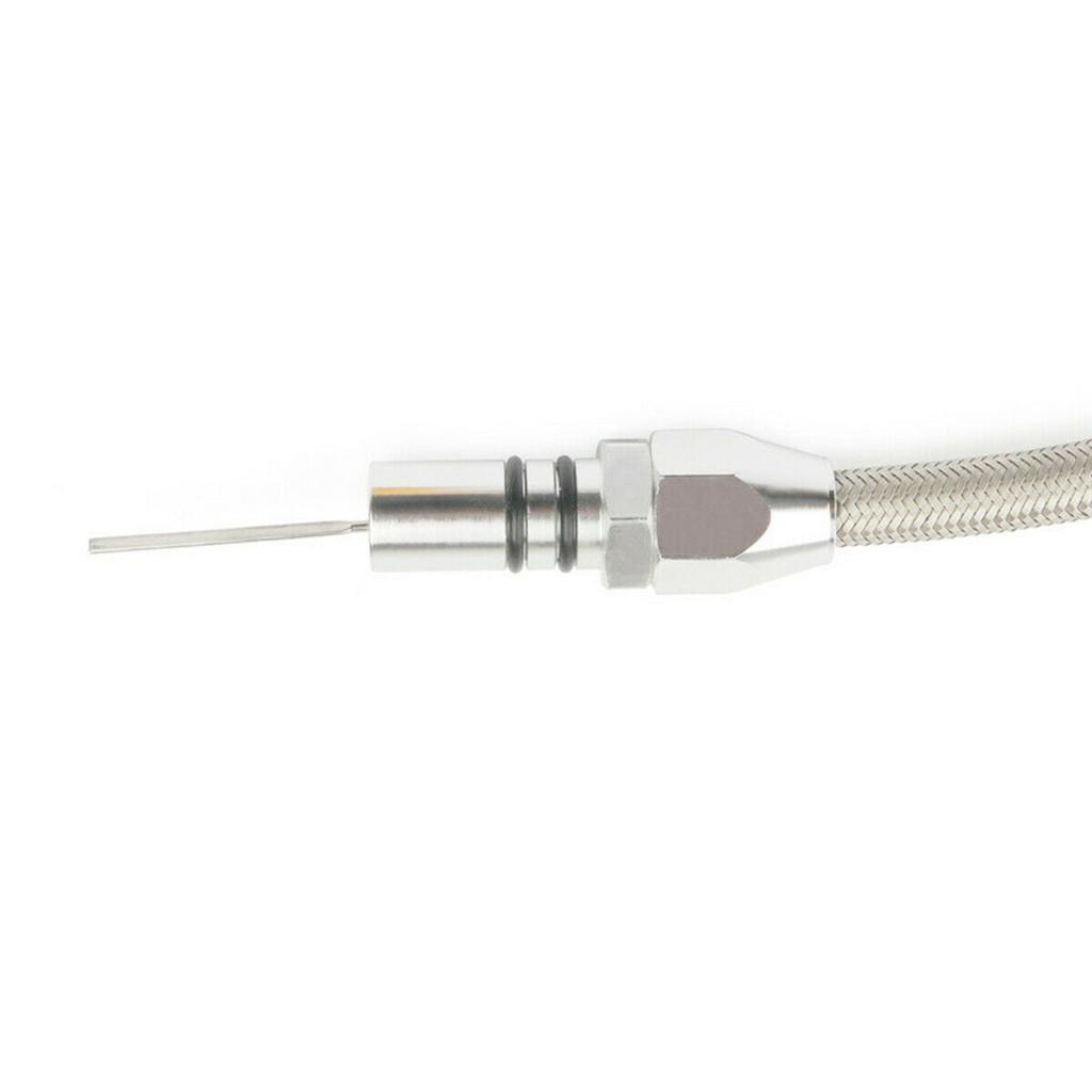 Flexible Transmission Dipstick for Chevy GM TH350 w/ Clear Tube Silver