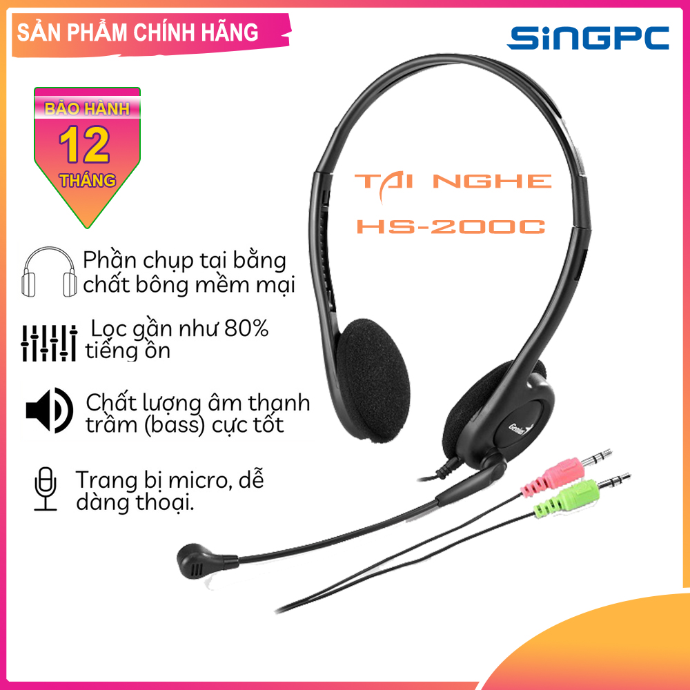 Tai nghe Genius HS-200C - Hàng chính hãng