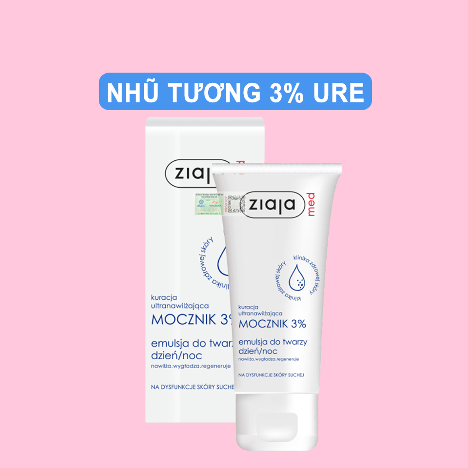 Nhũ Tương Mềm Da 3% Urê - Ziaja Med 3% Urea Emulsion 50ml