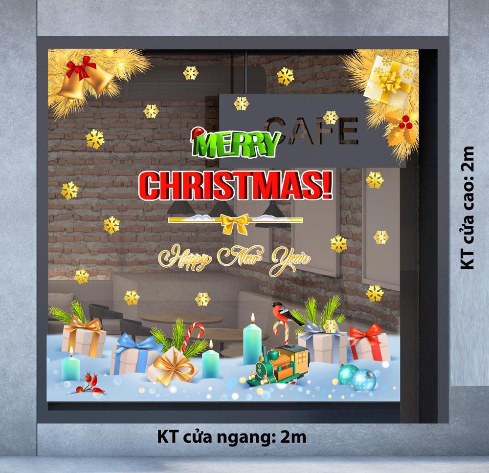 Decal trang trí NOEL 2024 combo số 10