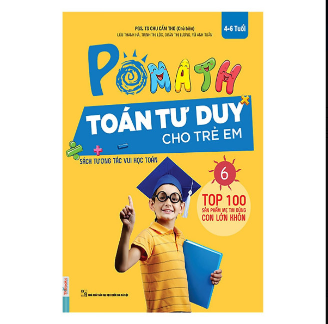 Trọn Bộ Sách PoMath - Toán Tư Duy Cho Trẻ Em 4-6 Tuổi (6 cuốn) NH