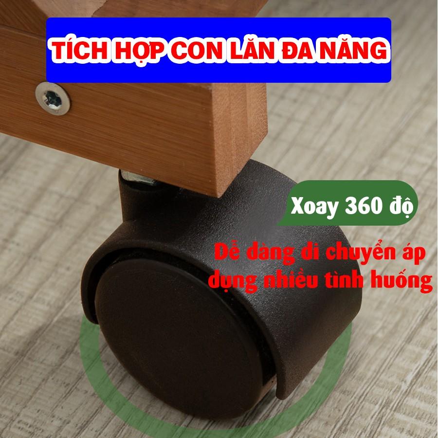 Giá kệ treo quần áo đa năng gỗ tre tự nhiên Vango V4 cao cấp, Phong cách nội thất phòng ngủ hiện đại, sang trọng