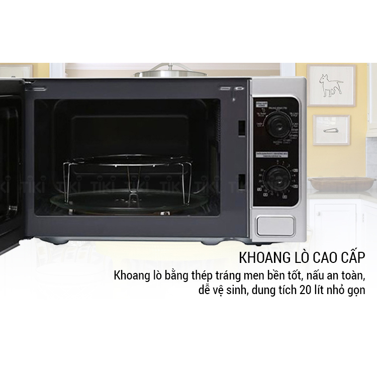 Lò vi sóng 20 lít Toshiba Thái Lan ER-SM20W1VN hàng chính hãng, bảo hành điện tử 12 tháng