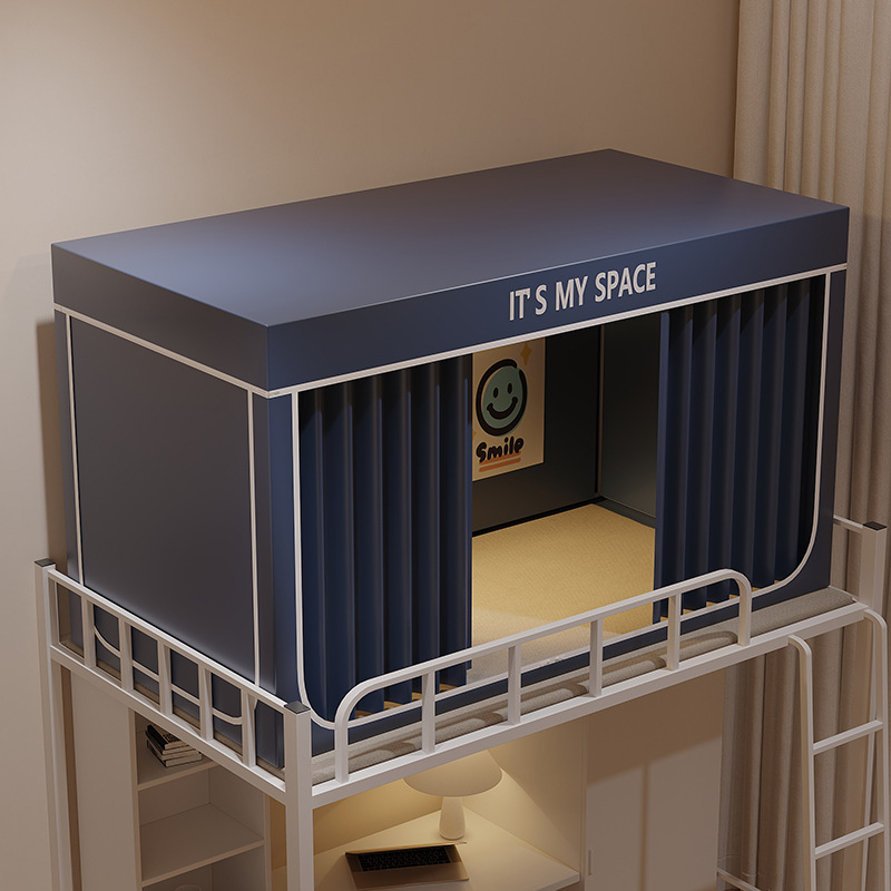 Giường tầng phòng ngủ độc lập, chống muỗi, Hộp Ngủ Riêng Tư Dormitory BoxMe (Giường tầng trên 3 cửa)