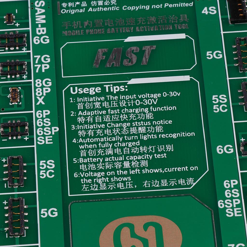 For 4 4S 5 5C 5S 6 6 Plus Battery Test Activated Charge Board Circuit