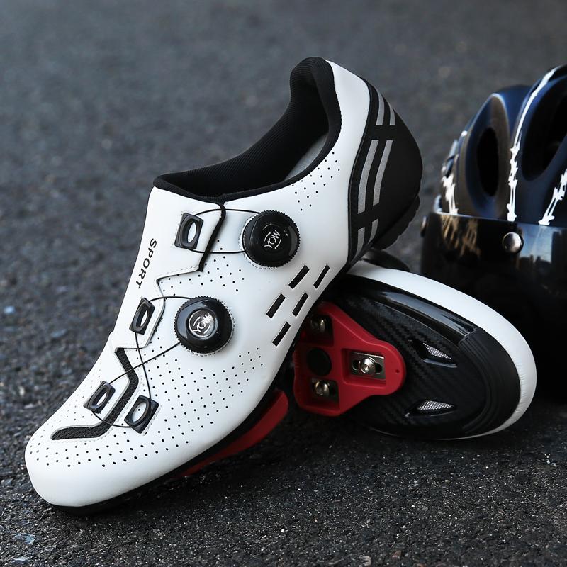 2023 MTB Cycling Sneaker With Cleats Men Sports Sport Speed Bike Giày xe đạp Phụ nữ đua trên đường spd đường đua xe đạp Color: cleats MTB green Shoe Size: 36