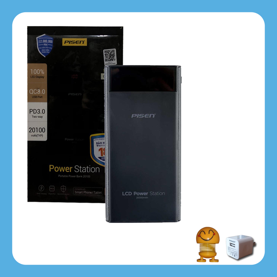 Pin Sạc Dự Phòng Pisen Power Station 20100mAh chính hãng