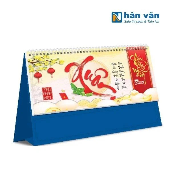Lịch 2025 -  Lịch bàn A 24 x 18cm - Lịch Hoa Niên