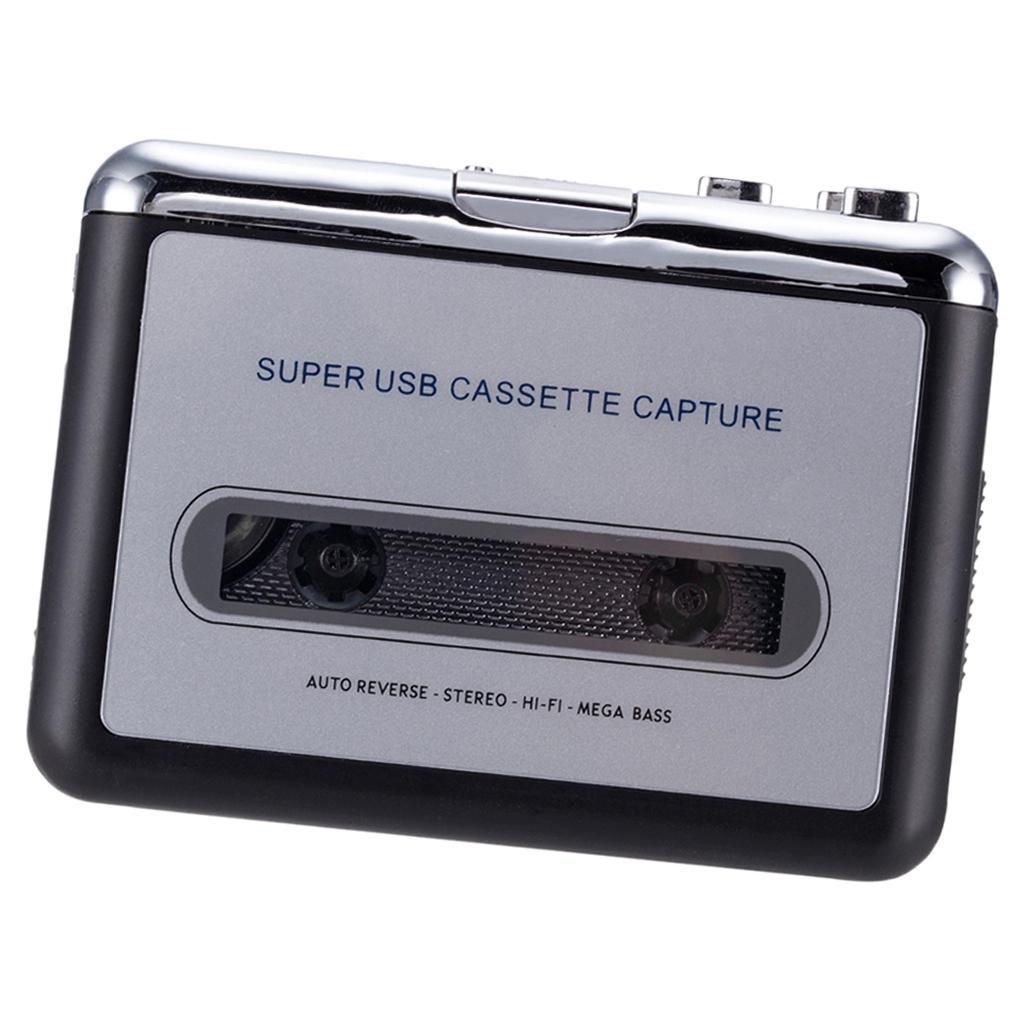 Tape to PC USB Cassette-to-MP3 Converter Capture Stereo Audio Music Player