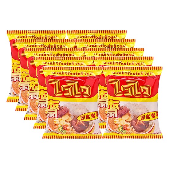 Mì WAI WAI chay 60g combo 10 gói