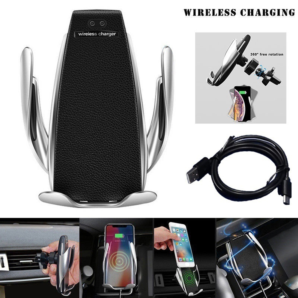Giá đỡ điện thoại sạc ô tô không dây có thể xoay 360 độ