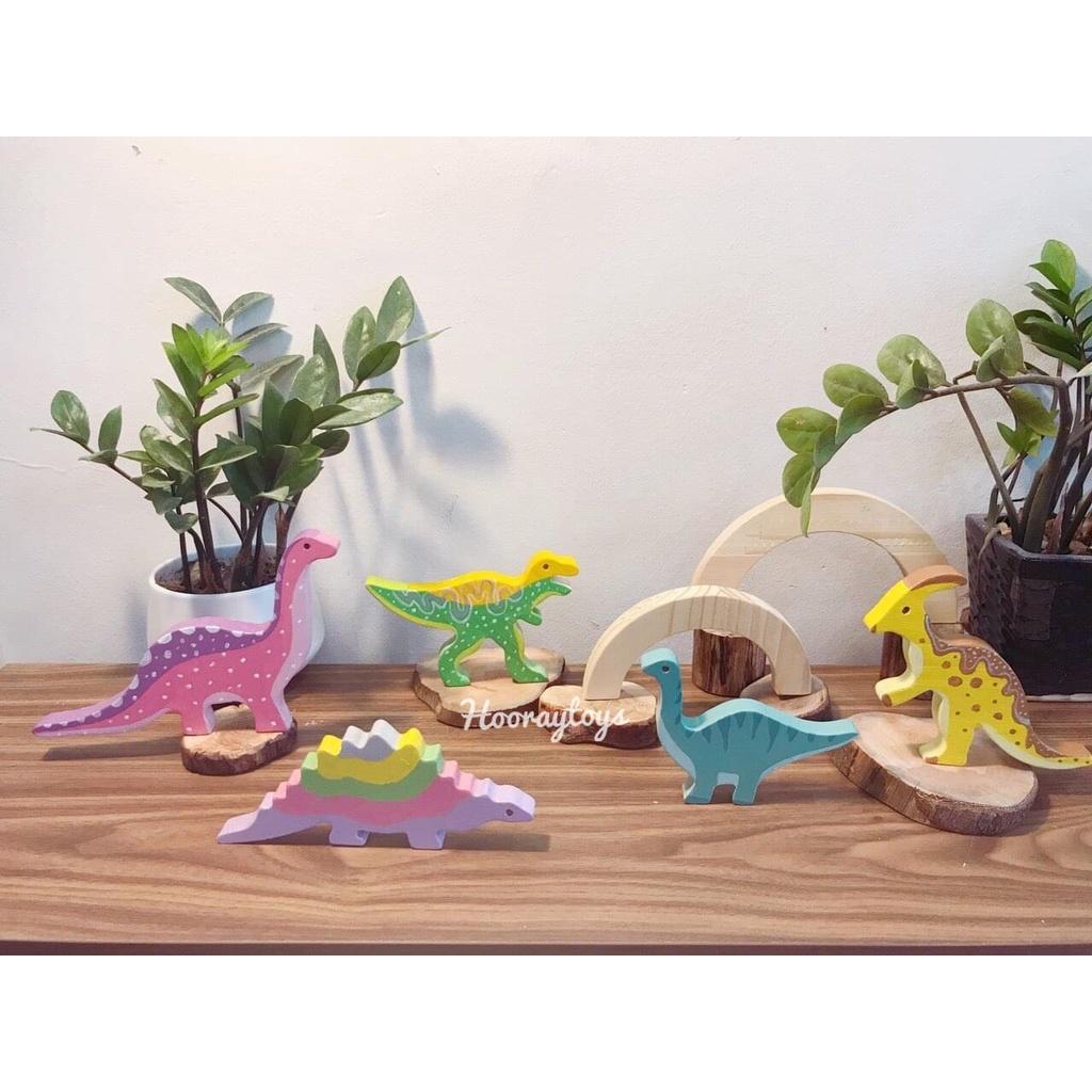 15 con thú gỗ mộc chưa tô màu - Decor nhà cửa