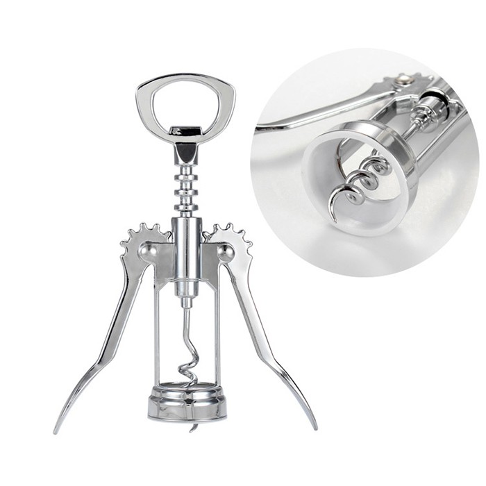 Dụng Cụ Khui Rượu Chữ T Kiểu 3 Thép Cao Cấp