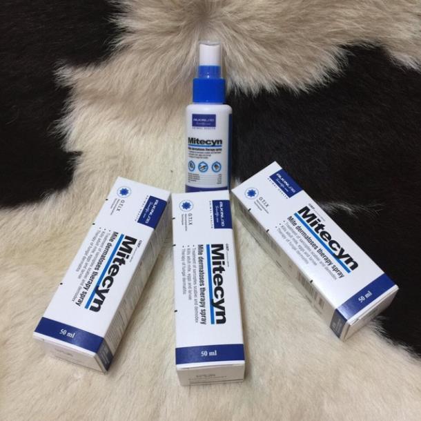 Thuốc trị ve rận cho chó mèo Mitecyn - 50ml, Mitecyn bôi ngoài da trị ghẻ lở và bệnh ngoài da cho chó mèo.