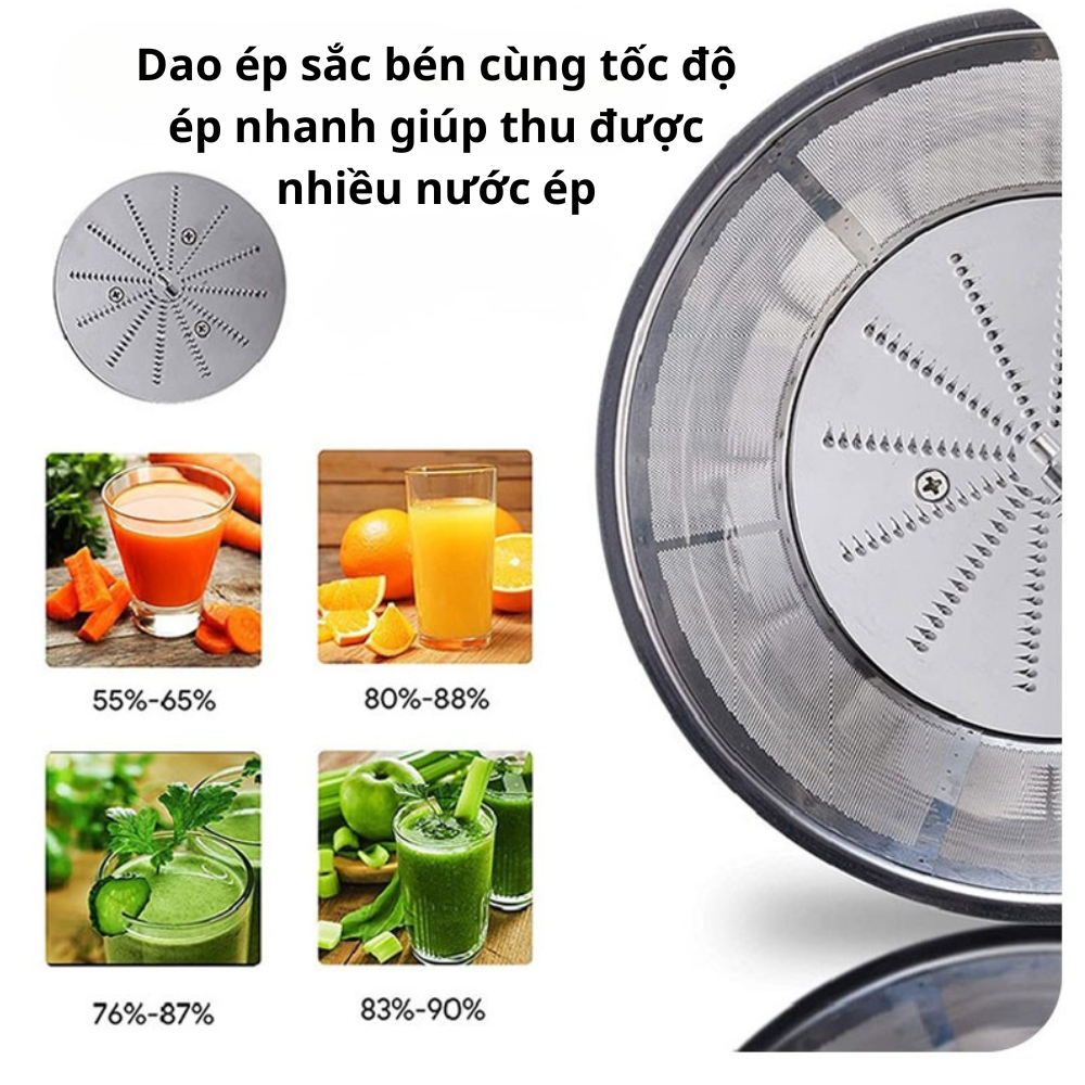 Máy ép trái cây nhanh đa năng Lumabella LB-53004 ép trái cây - rau củ tốc độ cao, công suất lớn 800W, dung tích 1.5L, vận hành êm ái, dễ sử dụng - DELIYA - HÀNG CHÍNH HÃNG