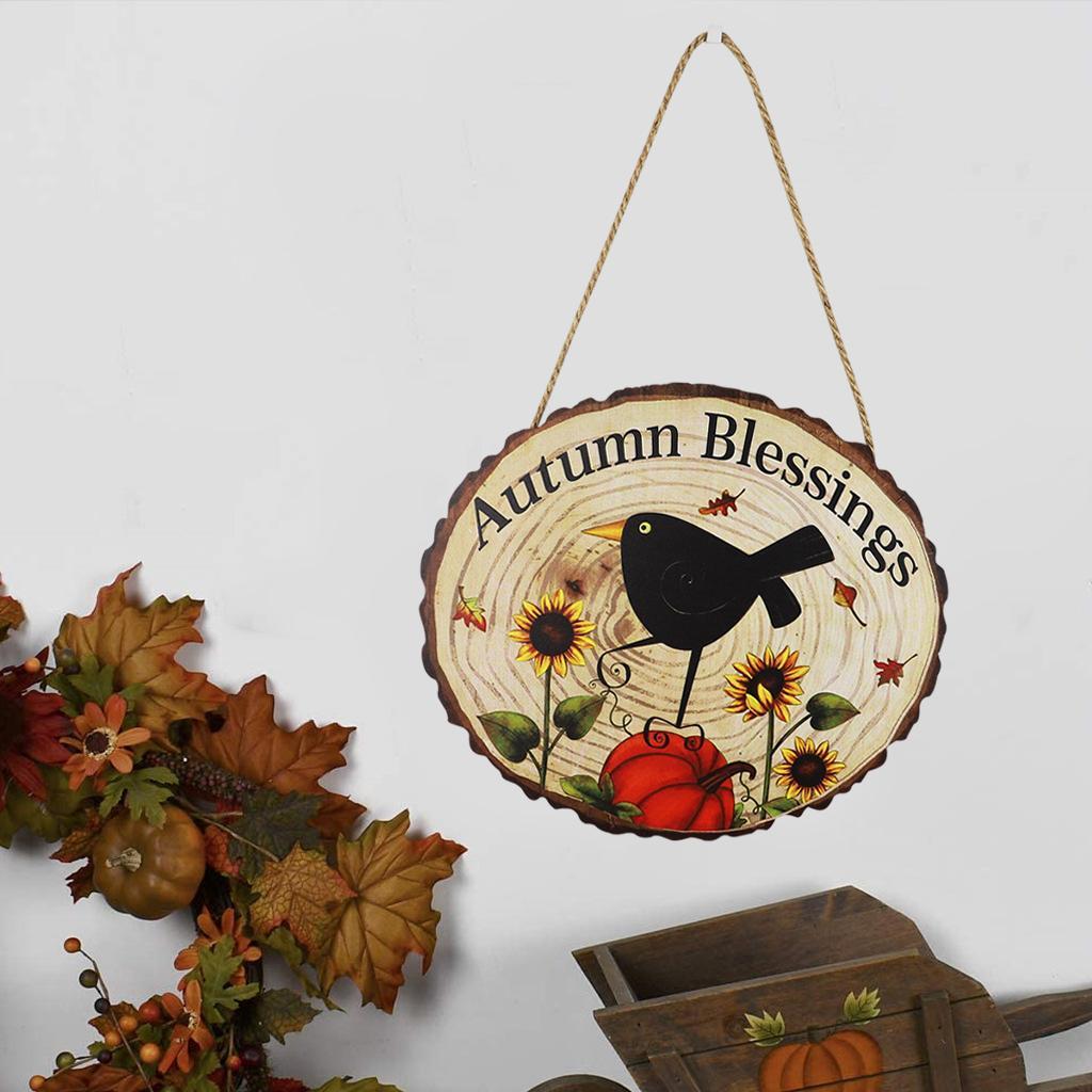 Fall   ing Sign Harvest Decoration ers Bird