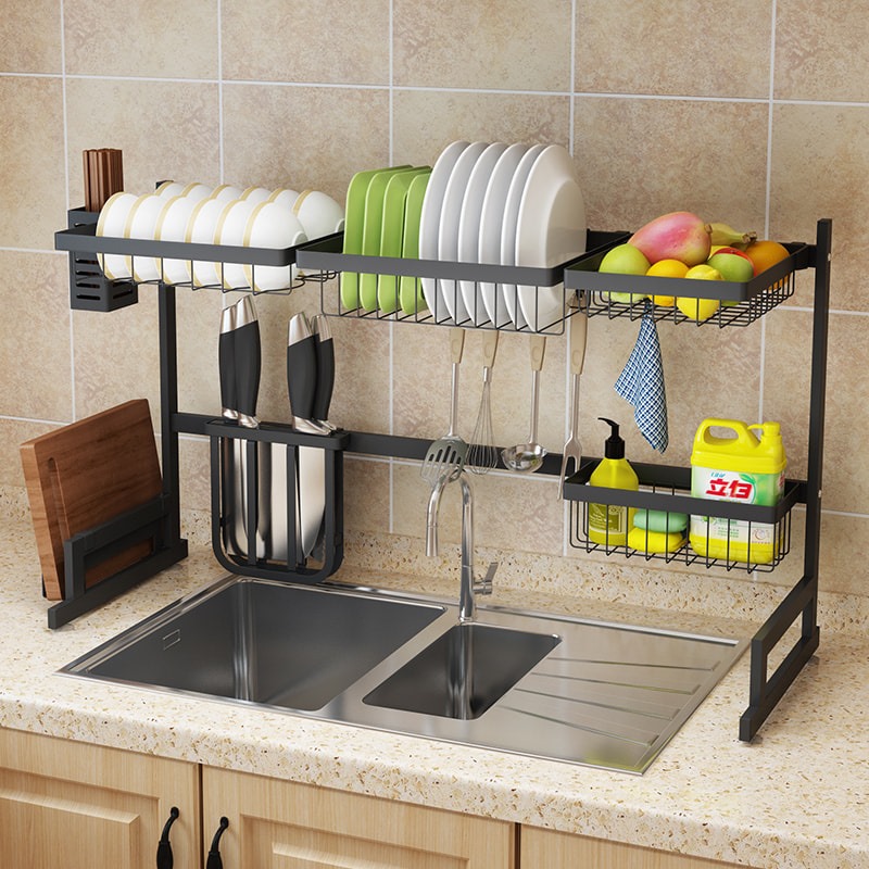 Kệ úp bát, kệ để trên bồn rửa Kena phủ sơn tĩnh điện chống gỉ sét KB 11