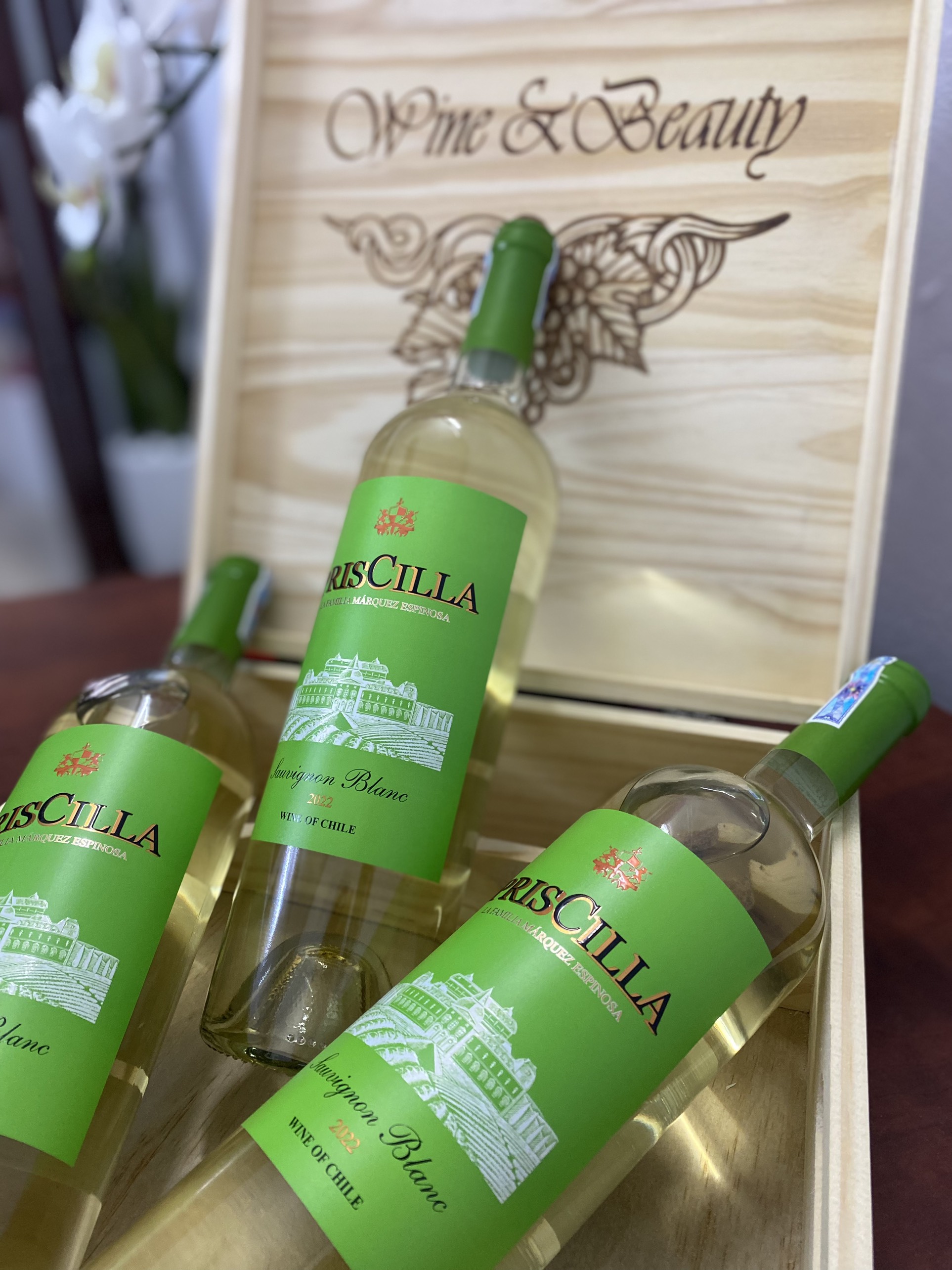 [Vang trắng] Rượu vang Chile PrisCilla Sauvignon Blanc