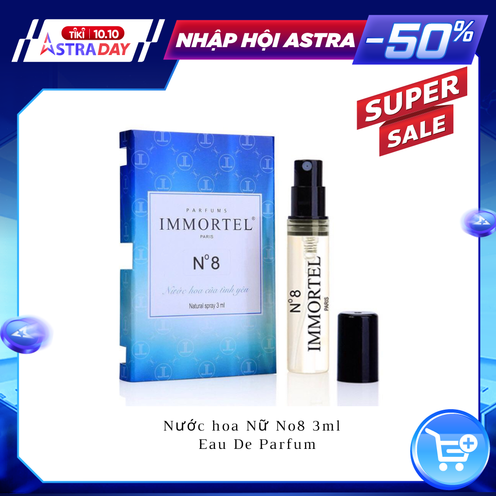 Nước hoa nữ IMMORTEL No8 Eau De Parfum 3ml