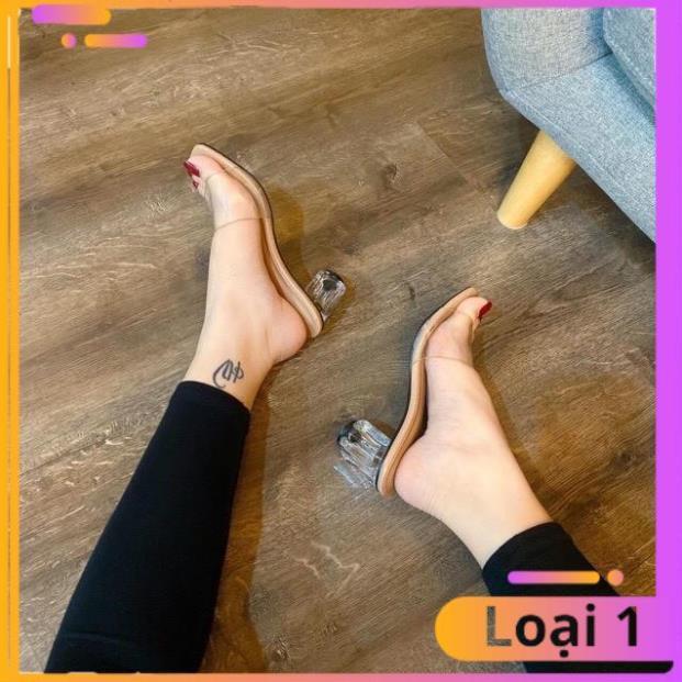 FREE SHIP Guốc nữ , dép nữ cao gót quai trong êm chân dễ mang